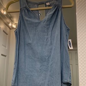 NWT Old Navy denim sleeveless tank top